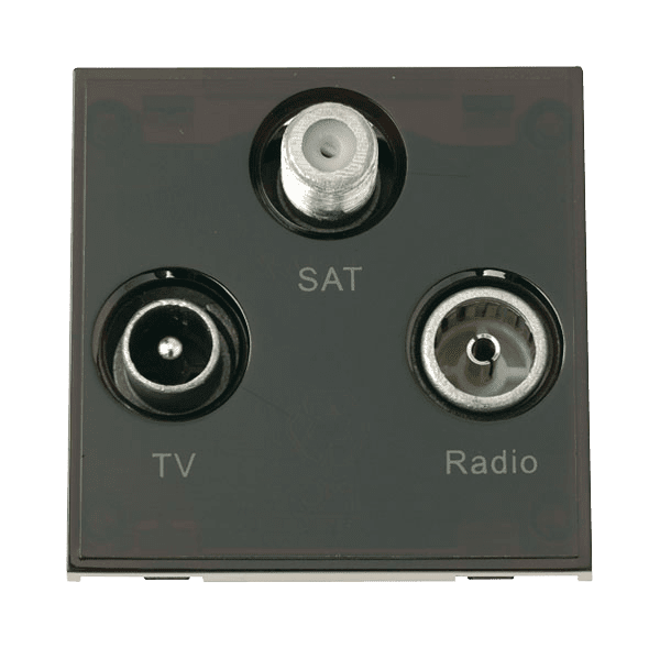 Click New Media MM430BK Triplexed TV Radio And Satellite Black