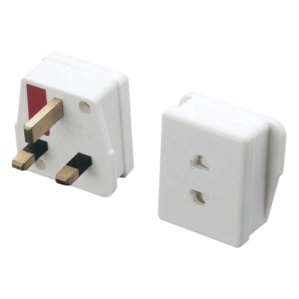 Click Plugs PA040 Shaver Adaptor Fused 1 Amp Pack Of 10
