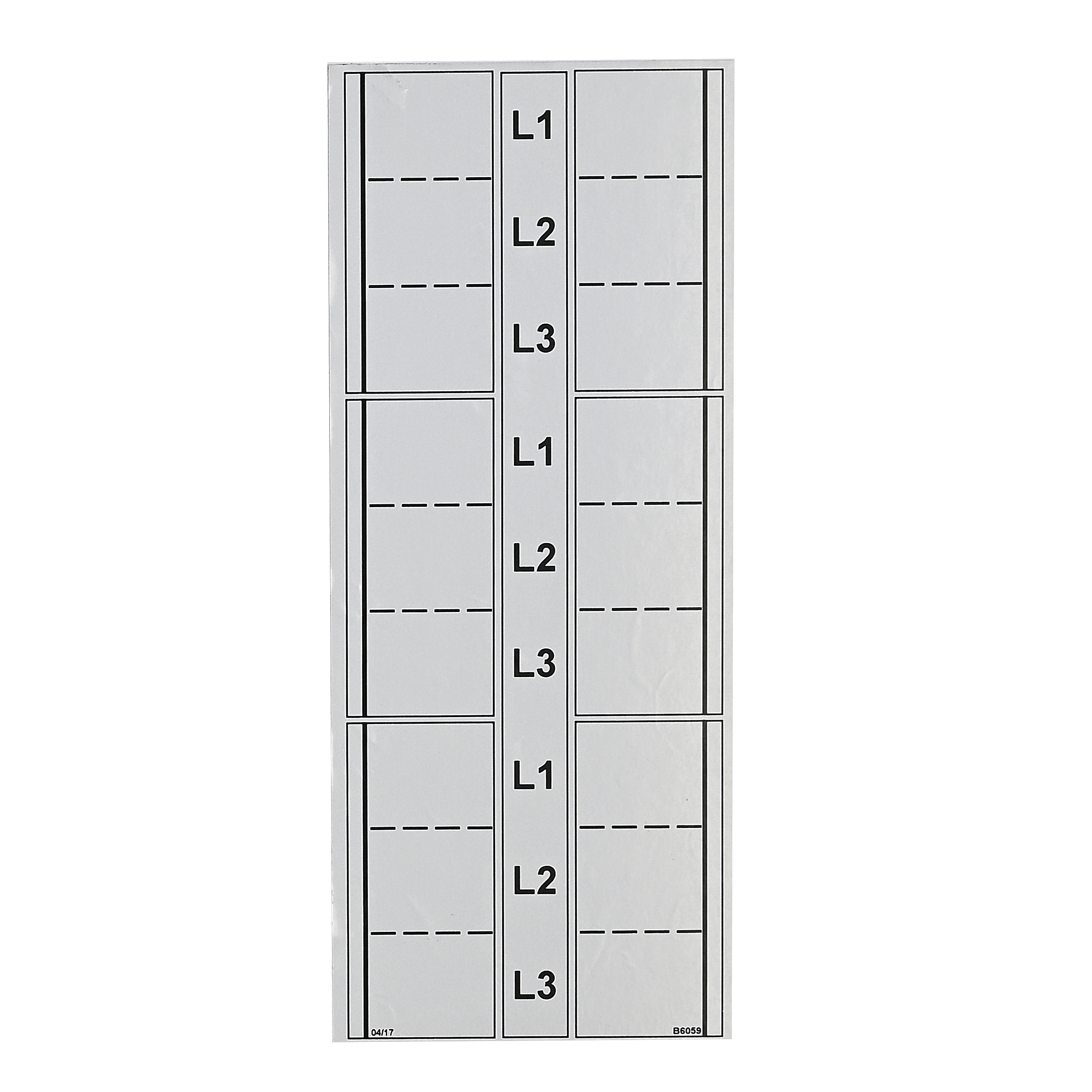 Crabtree 17VMSPWL1 Powerstar VM160 Way Label Shield 6-Way
