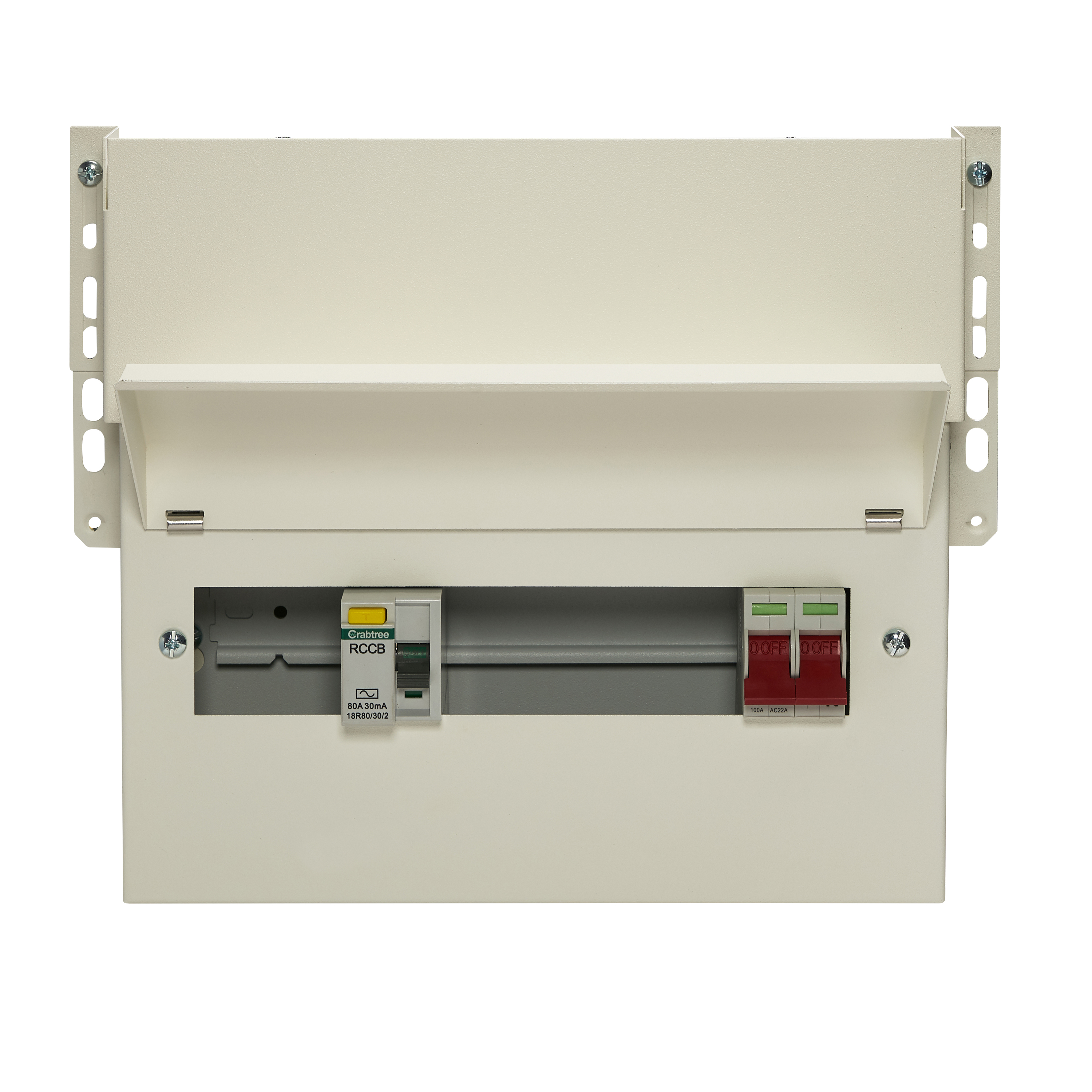 Crabtree 18ME9SL Loadstar 9 Way Split Load Meter Cabinet Consumer Unit ...
