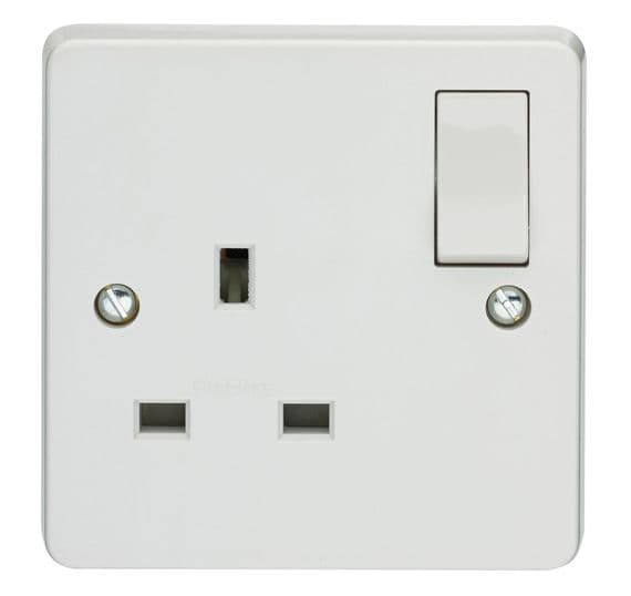 Crabtree 4304 13A 1 Gang Switched Socket White