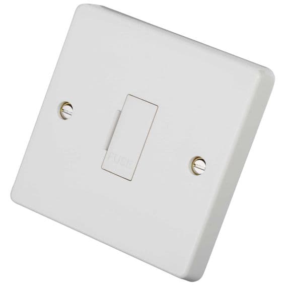 Crabtree 4828 White Moulded Unswitched Fused Spur Connection Unit 13A