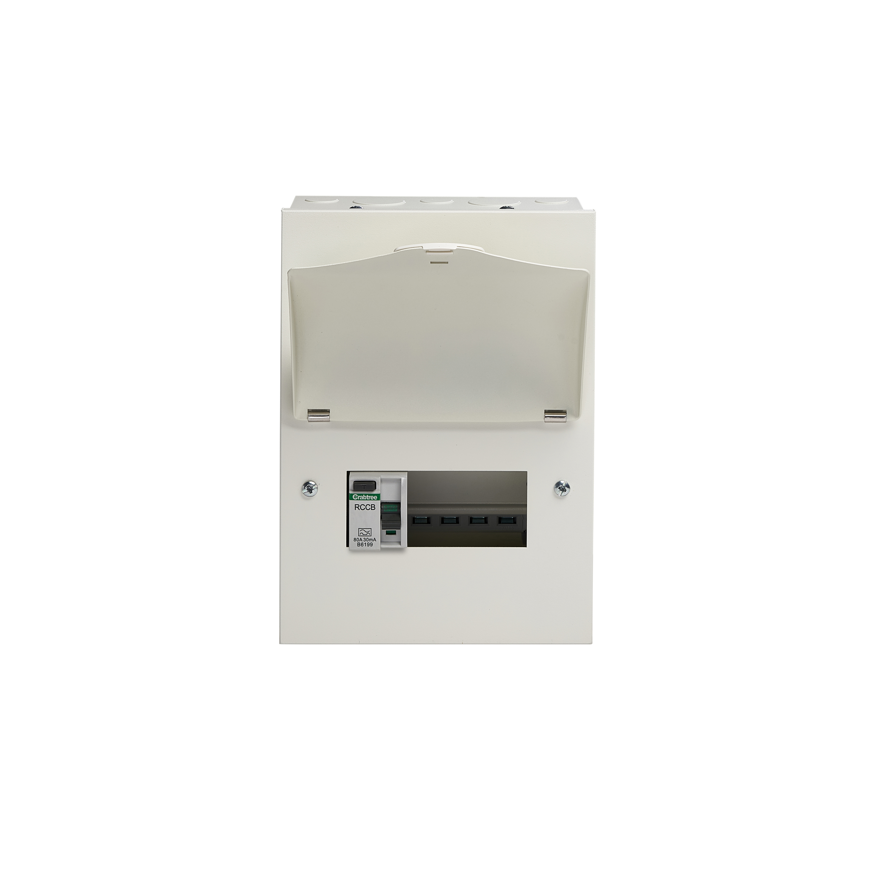 Crabtree 504/383B Starbreaker 4 Way Consumer Unit RCD Incomer 80A 30mA