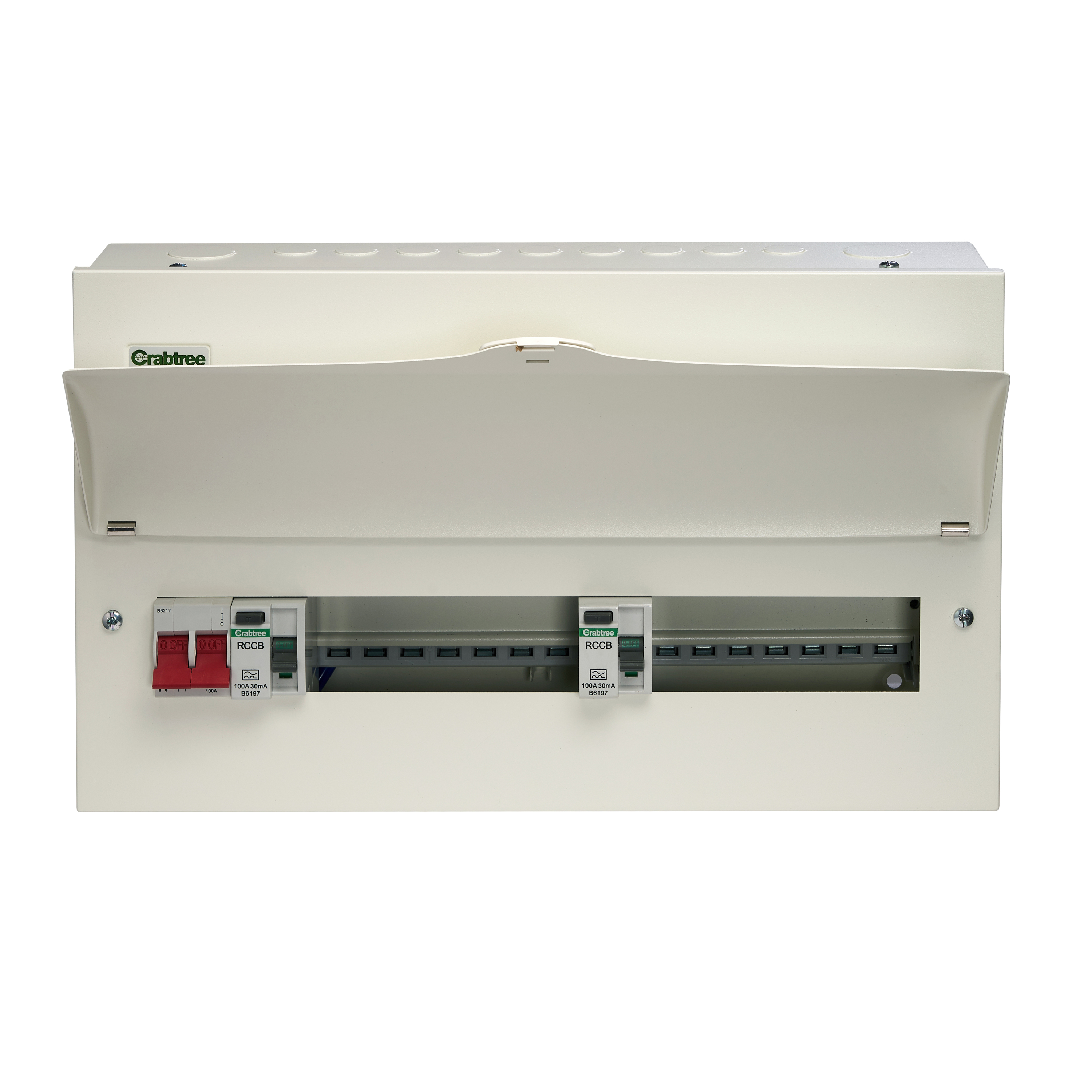 Crabtree 514/2137137B Starbreaker 14 Way Dual RCD Consumer Unit 100A ...