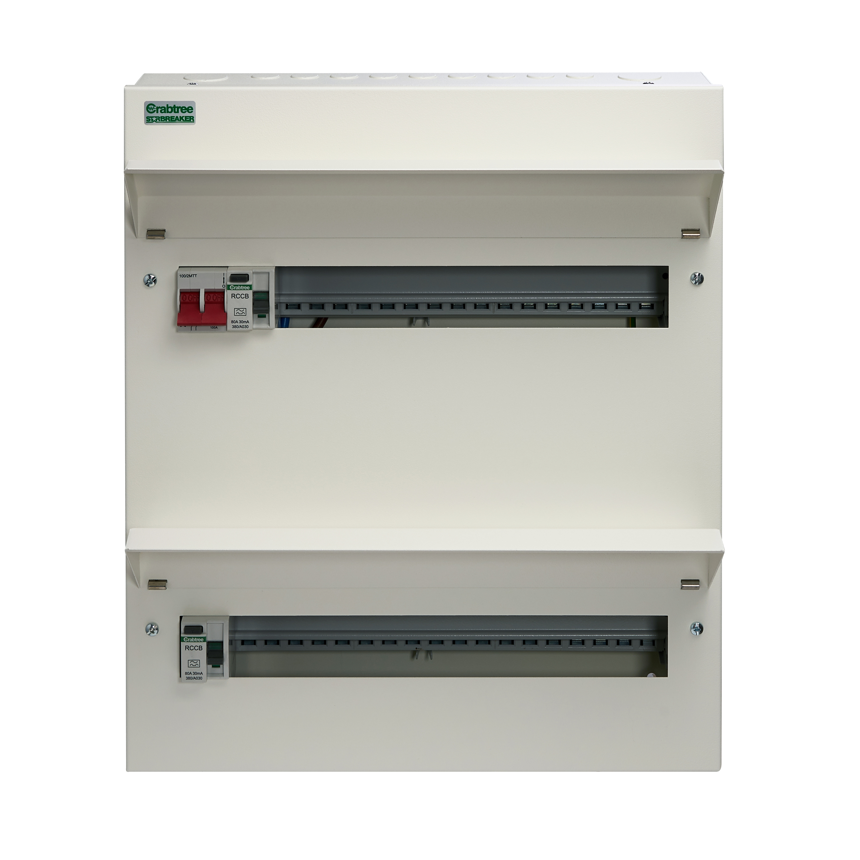 Crabtree 534/28383B Starbreaker 34 Way Duplex Dual RCD Consumer Unit ...