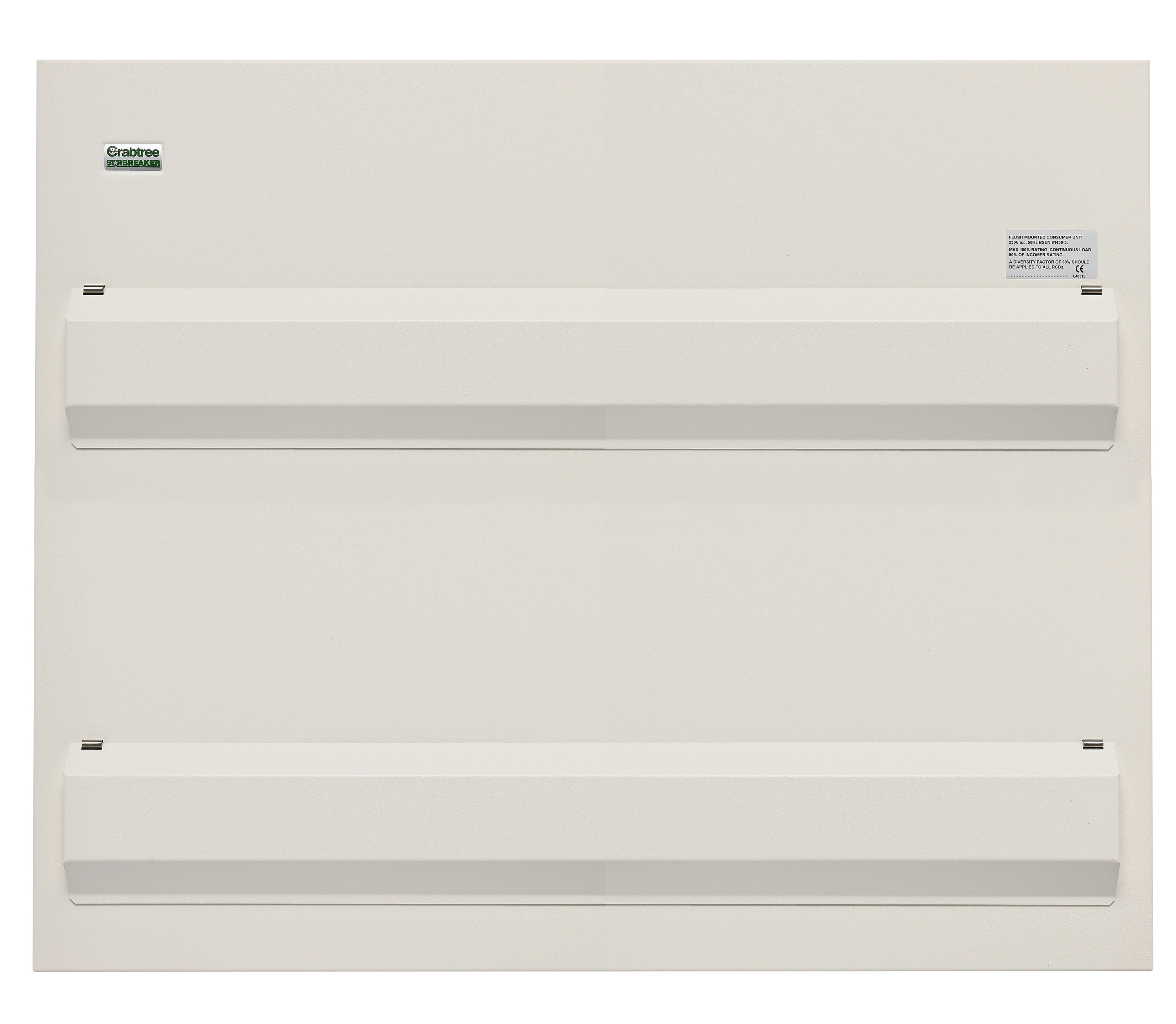 Crabtree 540/DFLA Starbreaker Consumer Unit Flush Lid Assembly 40 Module