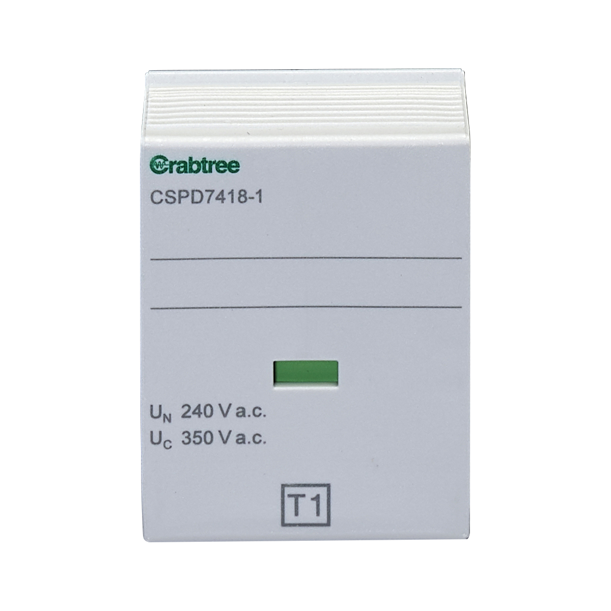 Crabtree CSPD7418-1 Loadstar Type 1 L-N/L-PEN 25kA Spark Gap Plug ...