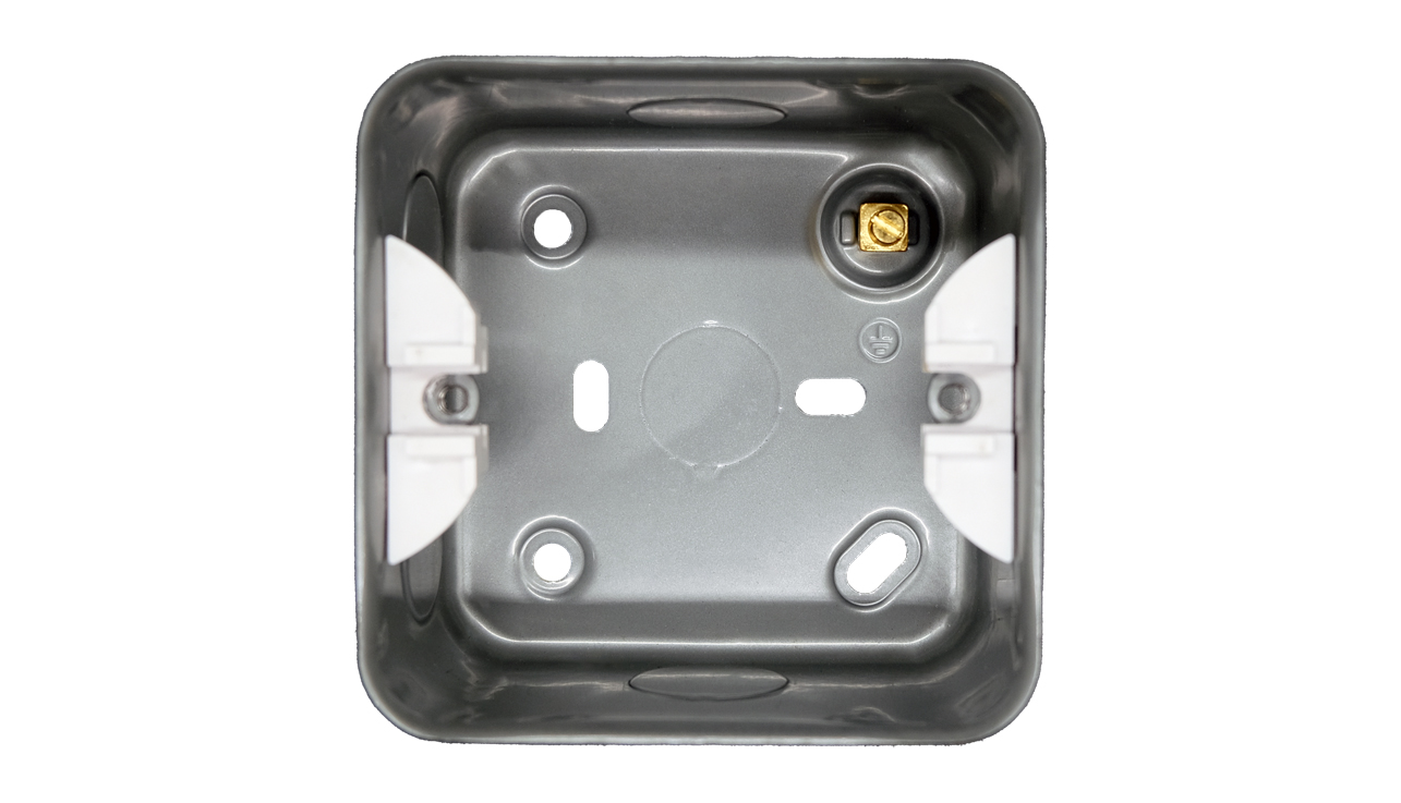 Deta VM2801 Vimark Metalclad 1 Gang Surface Back Box