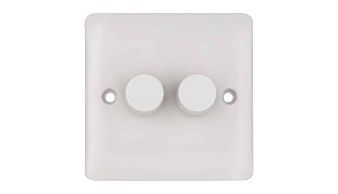 Deta VP1415 Vimark Pro 2 Gang 250W Universal Dimmer with Multiway Dimming