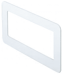 Domus 115-5W Rigid Duct 204×60 Wall Plate  White
