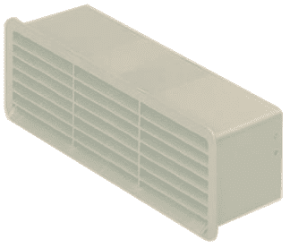 Domus 501C Rigid Duct Outlet Airbrick with Damper 204×60 Cotswold
