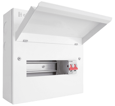 Elucian CUEB10MS8 10 Way Consumer Unit With 100A Main Switch