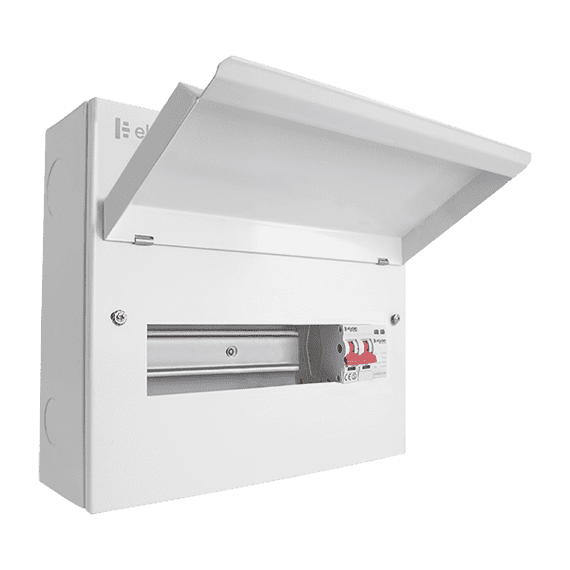 Elucian CUEB12MSSP9 12 Way Elucian Metal Consumer Unit With 100A Main