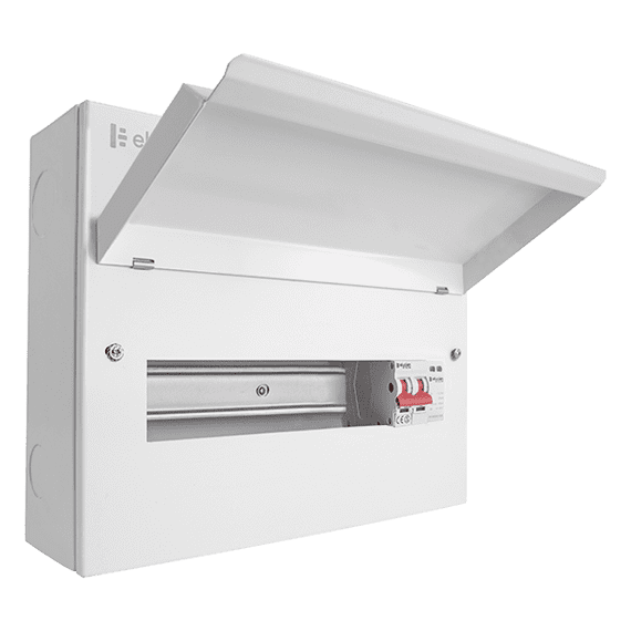 Elucian CUEB14MSSP11 14 Way Elucian Metal Consumer Unit With 100A Main