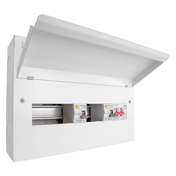 Elucian CUEB16MSRCDSP9 16 Way Elucian Metal Consumer Unit With 100A Ma