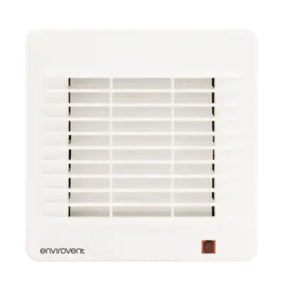 Envirovent CLAS100XHP Axial Extractor Fan With Neon Light, Shutter, Pullcord & Humidistat