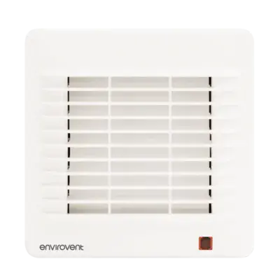 Envirovent CLAS100XHT12V Axial Extractor Fan With Neon Light, Shutter, Humidistat & Timer, SELV