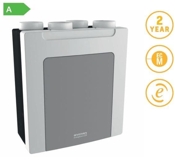Envirovent ESAVA200 MVHR Wall & Floor Mounted With Summer Bypass Remote ...