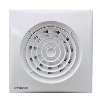 Envirovent SIL100S Silent Axial Extractor Fan 100mm Model With Backdraft Shutter