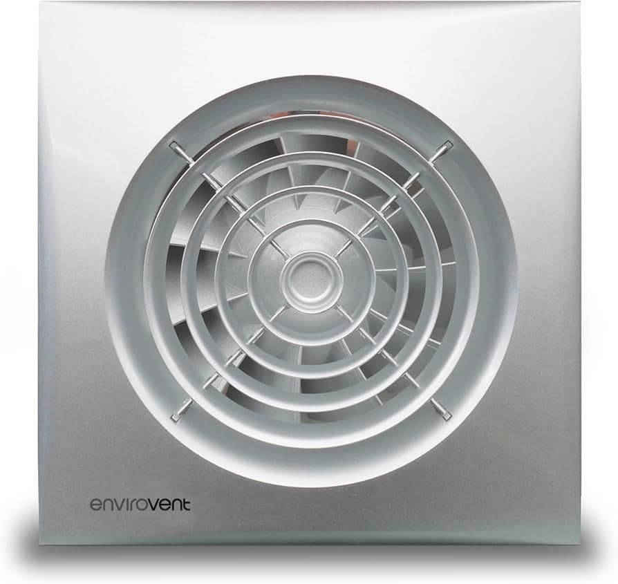 Envirovent SIL100ST Silent Axial Silver Extractor Fan 100mm Model With ...