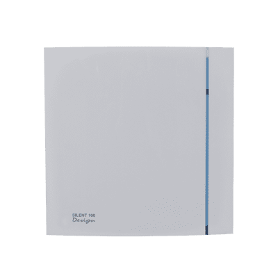 Envirovent SILDES100TS Silent Axial Silver Extractor Fan 100mm Design With Backdraft Shutter & Timer