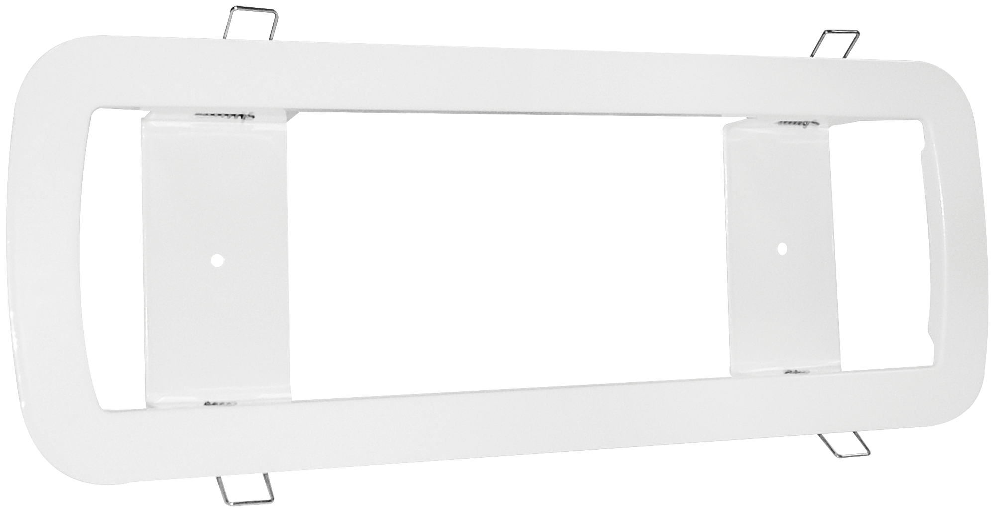 Eterna BFRAME Semi-Recessed White Rectangular Bulkhead Frame
