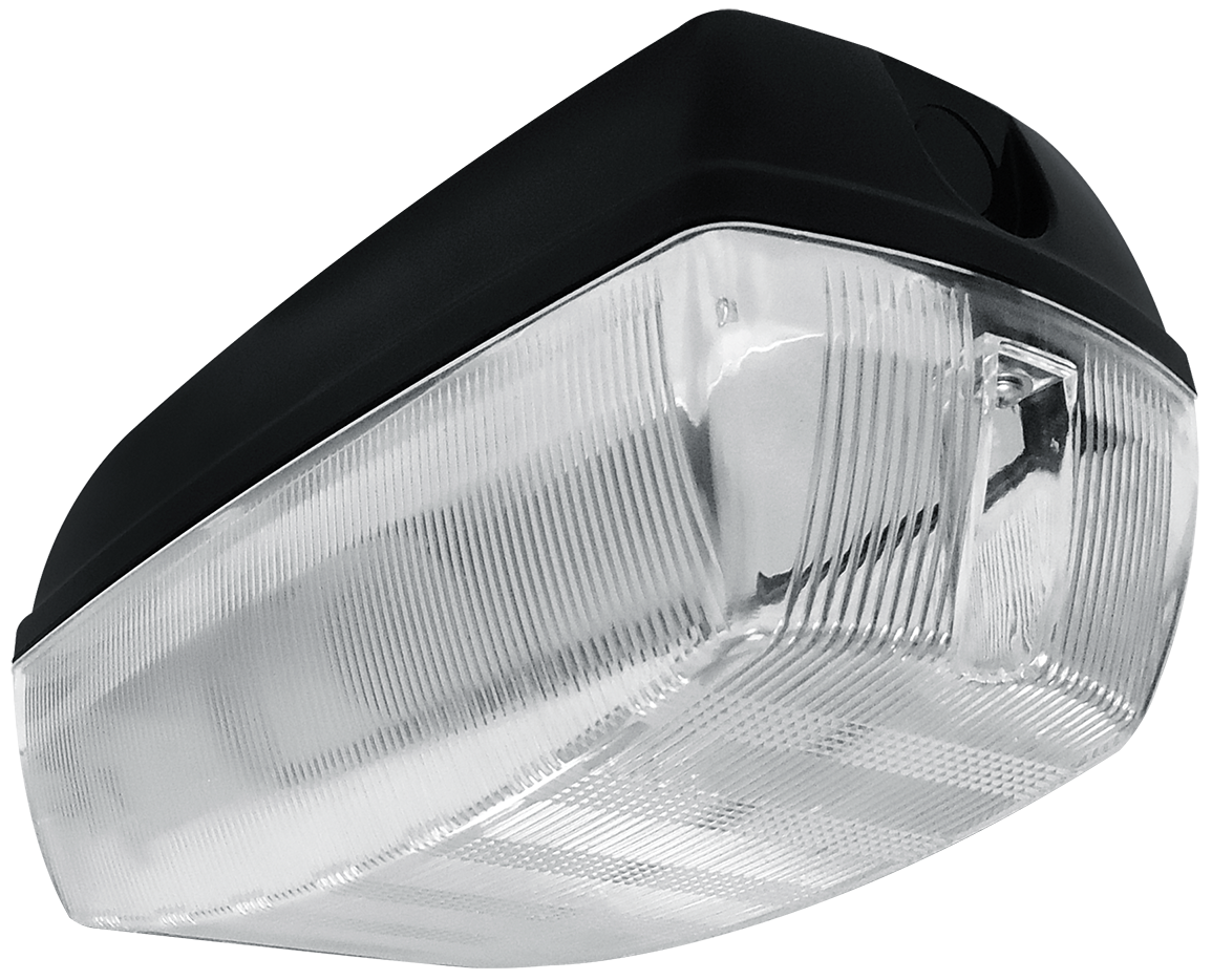 Eterna BH100E27 Wall / Ceiling Mounted Black IP65 Rectangular Bulkhead ...