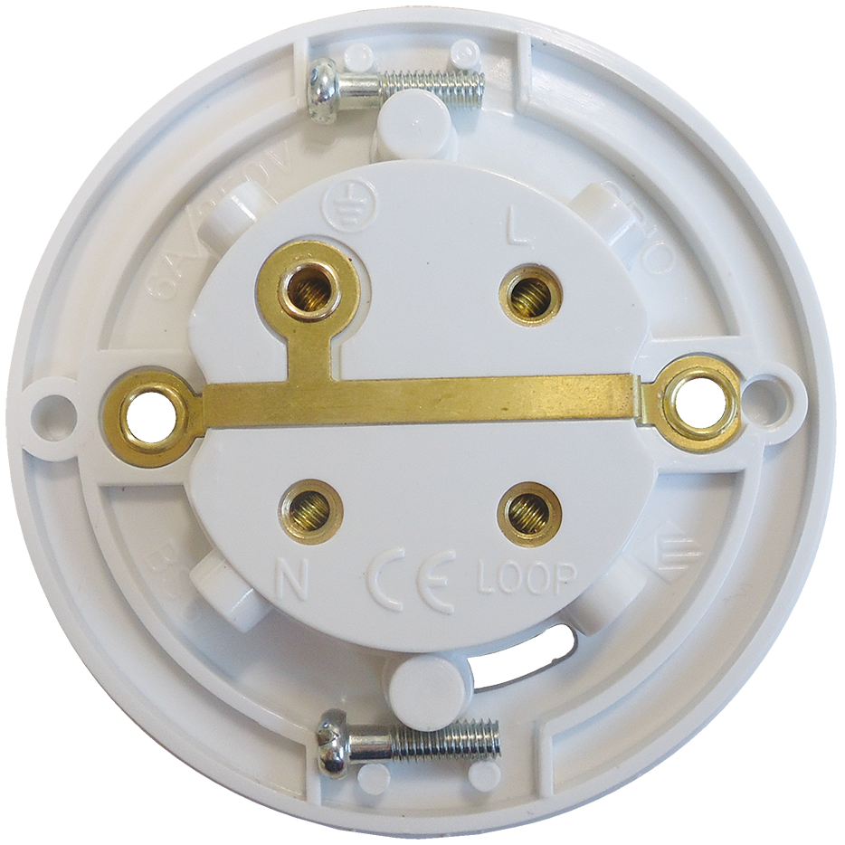 Eterna CR10PW Pre-Wired Plug In White 6A Ceiling Rose