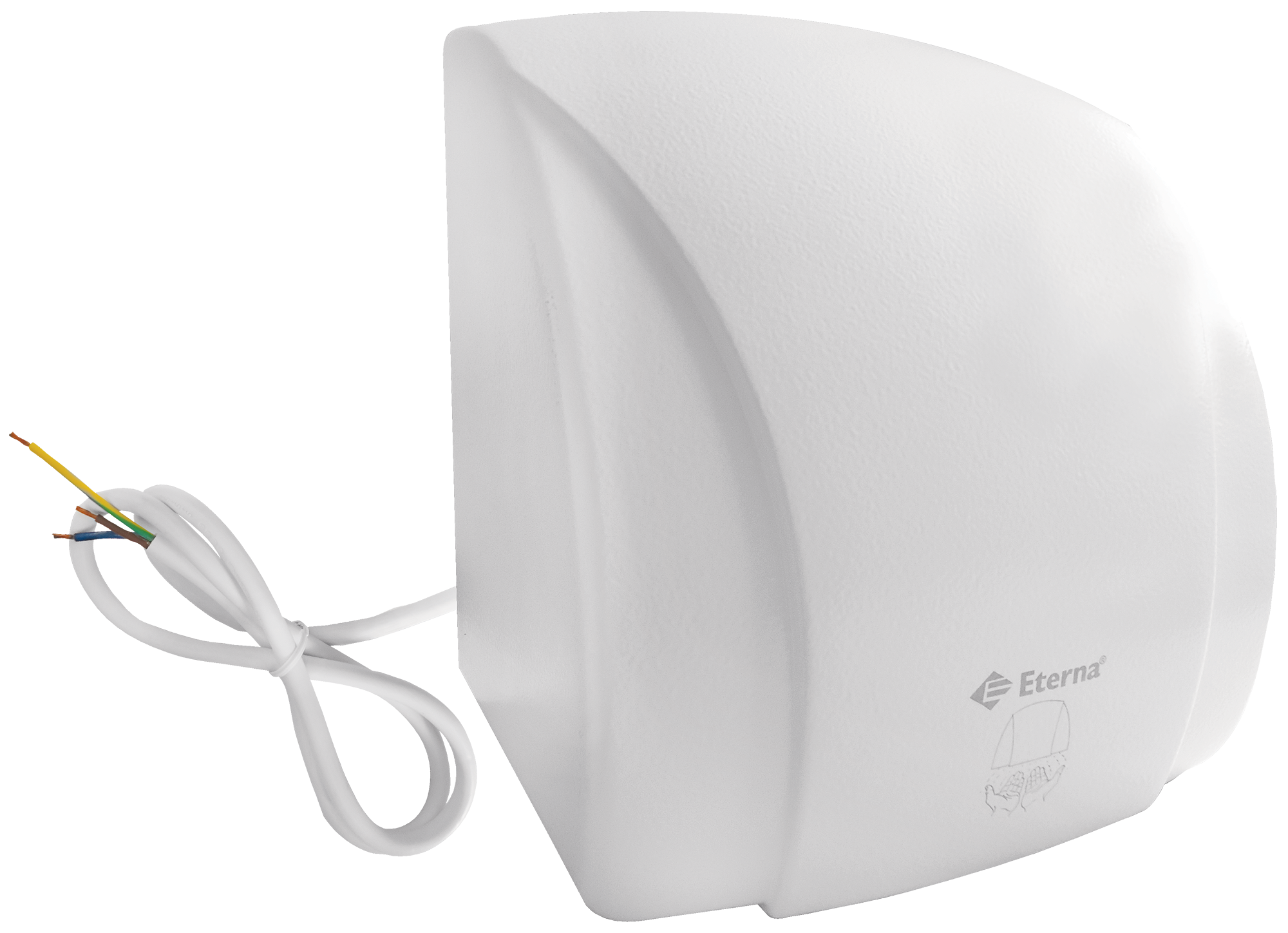 Eterna HDA-1800 1.8kW High Performance Vandal Resistant Automatic Hand Dryer White Finish