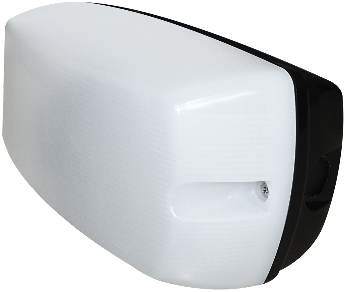 Eterna KRECBOPLPC Polycarbonate Rectangular Black IP65 Bulkhead Opal ...