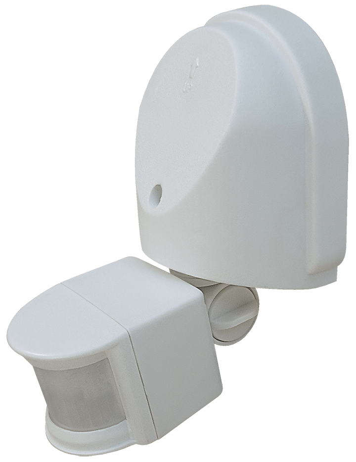 Eterna PIR-Bewegungsmelder IP44 – 360° Außenbereich, Weiß, NEU