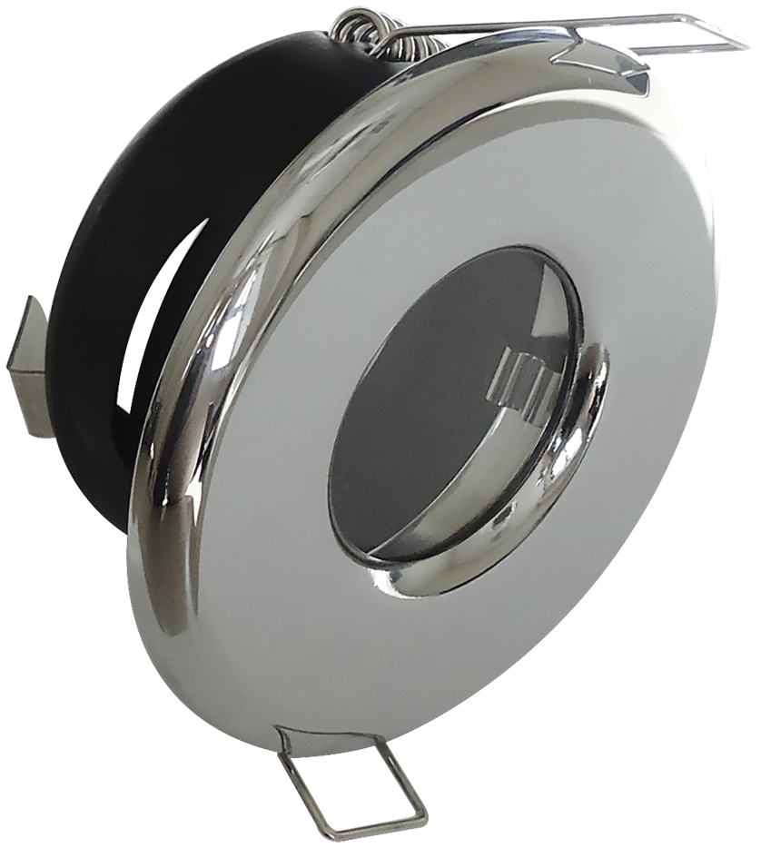 Eterna SLGUCR GU10 IP65 Polished Chrome Recessed Shower Light