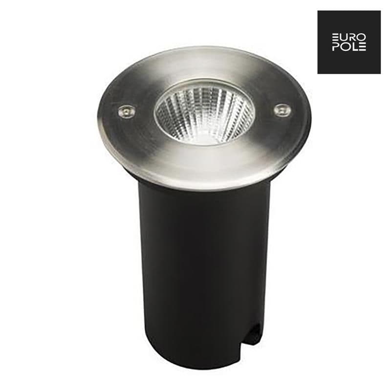 EuroPole 54006 10w LED 23deg IP67 Round Walk Over Light 316l Stainless ...