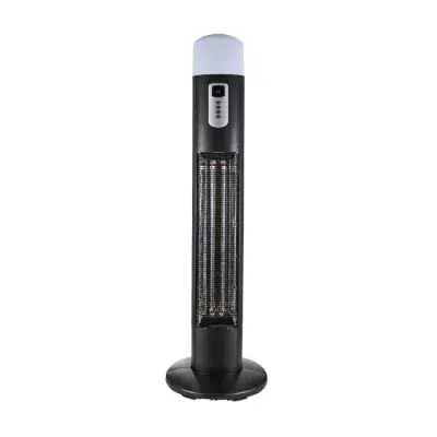 Forum Lighting ZR-37442-GMTL Amber 3000W Outdoor Floor Standing Patio Heater with PIR Sensor & LED L