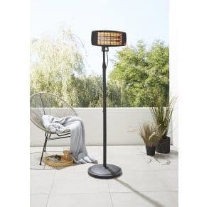 Forum Lighting ZR38156BLK Opal 2kW Outdoor/Indoor Pedestal Heater