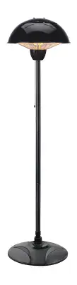 Forum Lighting ZR38834BLK Onyx 1.5kW FloorStanding Patio Heater (Black)