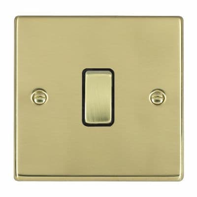 Hamilton 71R21PB-B Hartland Polished Brass 1G 10AX 2 Way Rocker With Black Insert
