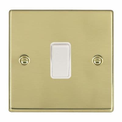Hamilton 71R21WH-W Hartland Polished Brass 1G 10AX 2 Way Rocker With White Insert