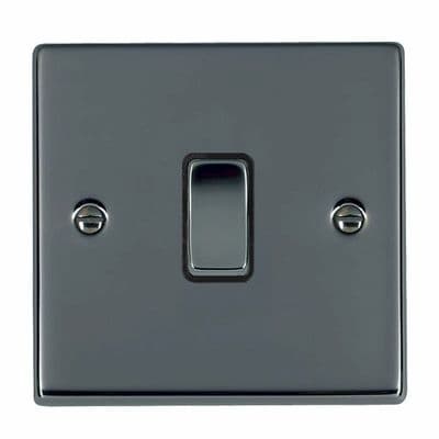 Hamilton 78R21BK-B Hartland Black Nickel 1G 10AX 2 Way Rocker With Black Insert