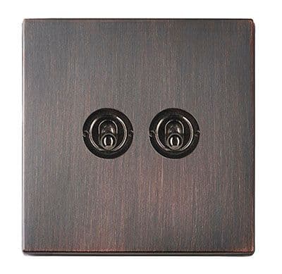 Hamilton 7EBCT22 Hartland CFX Etrium Bronze 2G 20AX 2 Way Toggle Switch