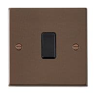 Hamilton 7RBR21BL-B Hartland Richmond Bronze 1G 10AX 2 Way Rocker With Black Insert