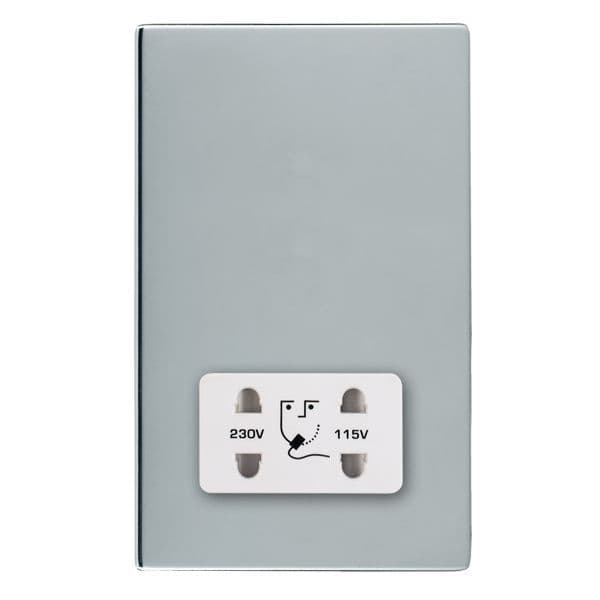 Hamilton 87CSHSW Sheer CFX Bright Chrome Shaver Dual Volt Socket With ...