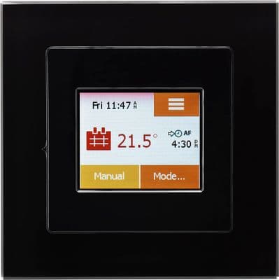 Heat Mat TOU-BLK-BLCK NGTouch Gloss Black With Black 16A Touchscreen Thermostat & Timer