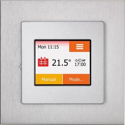Heat Mat TOU-SIL-SSTL NGTouch Stainless Steel With Silver 16A Touchscreen Thermostat & Timer
