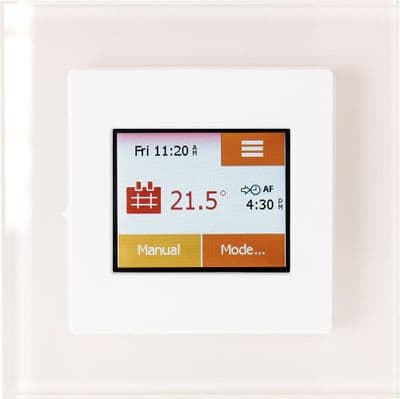 Heat Mat TOU-WHT-WHTE NGTouch White Glass With White 16A Touchscreen Thermostat & Timer