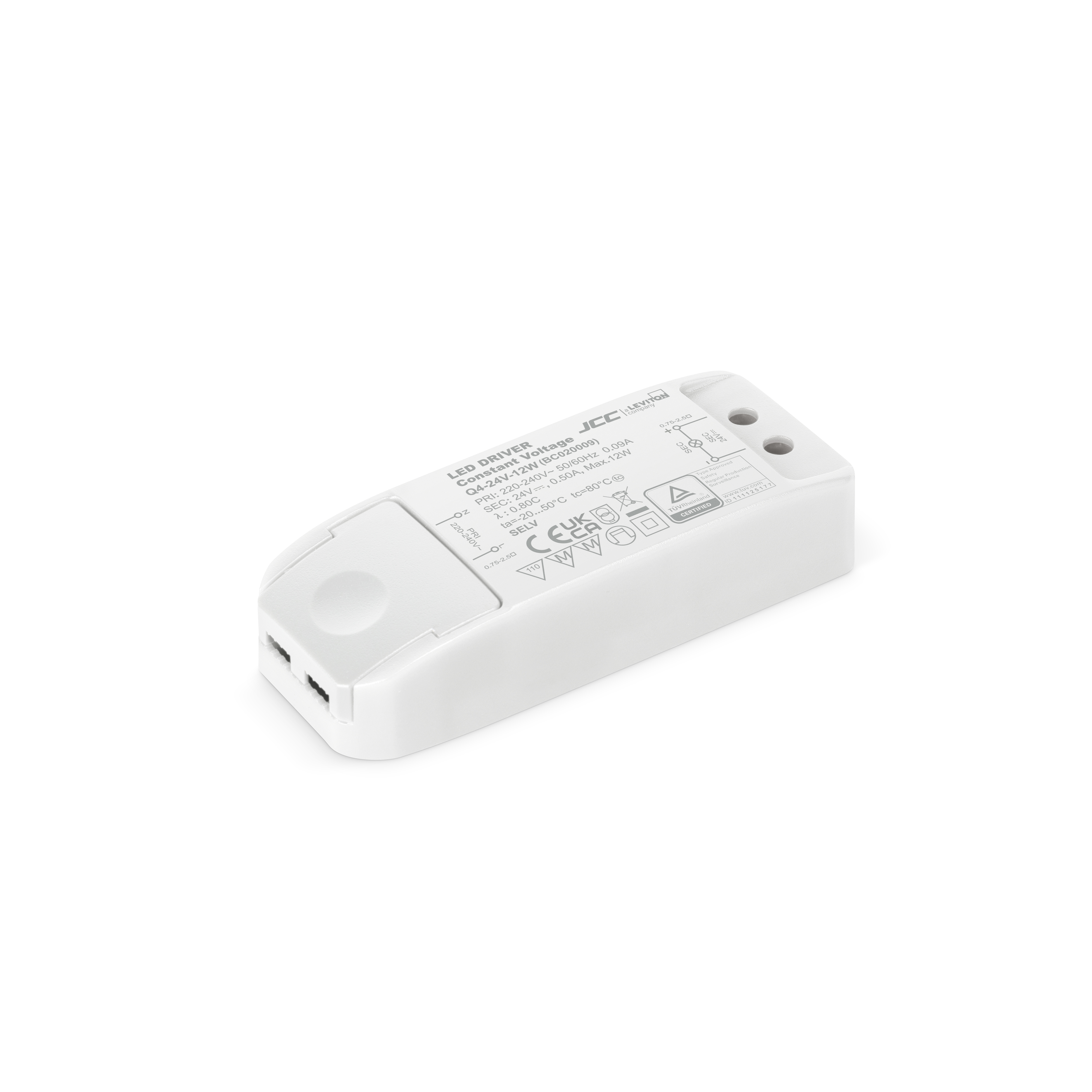JCC BC020009 24V 12W Non-Dimmable IP20 Driver