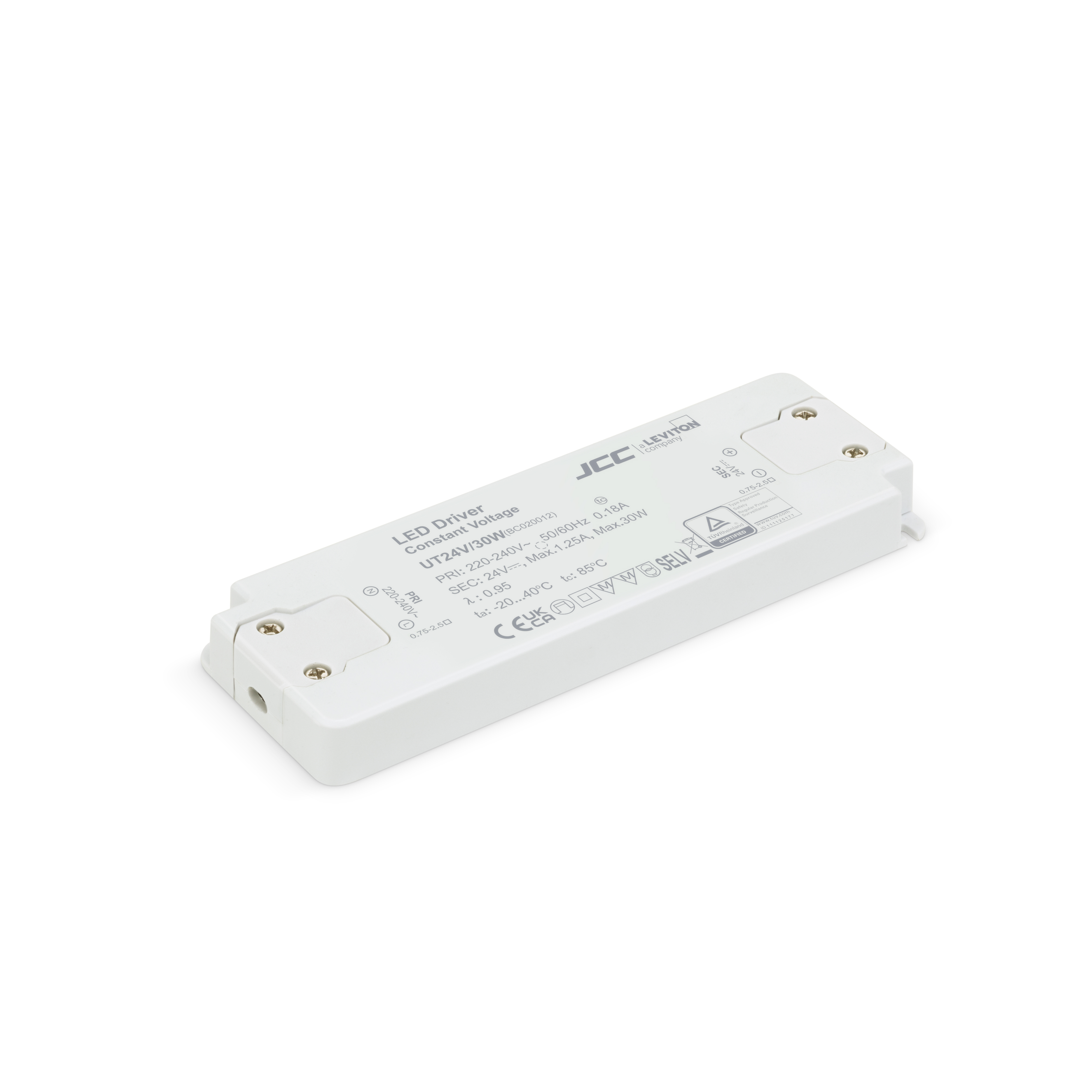 JCC BC020012 24V 30W Non-Dimmable IP20 Driver