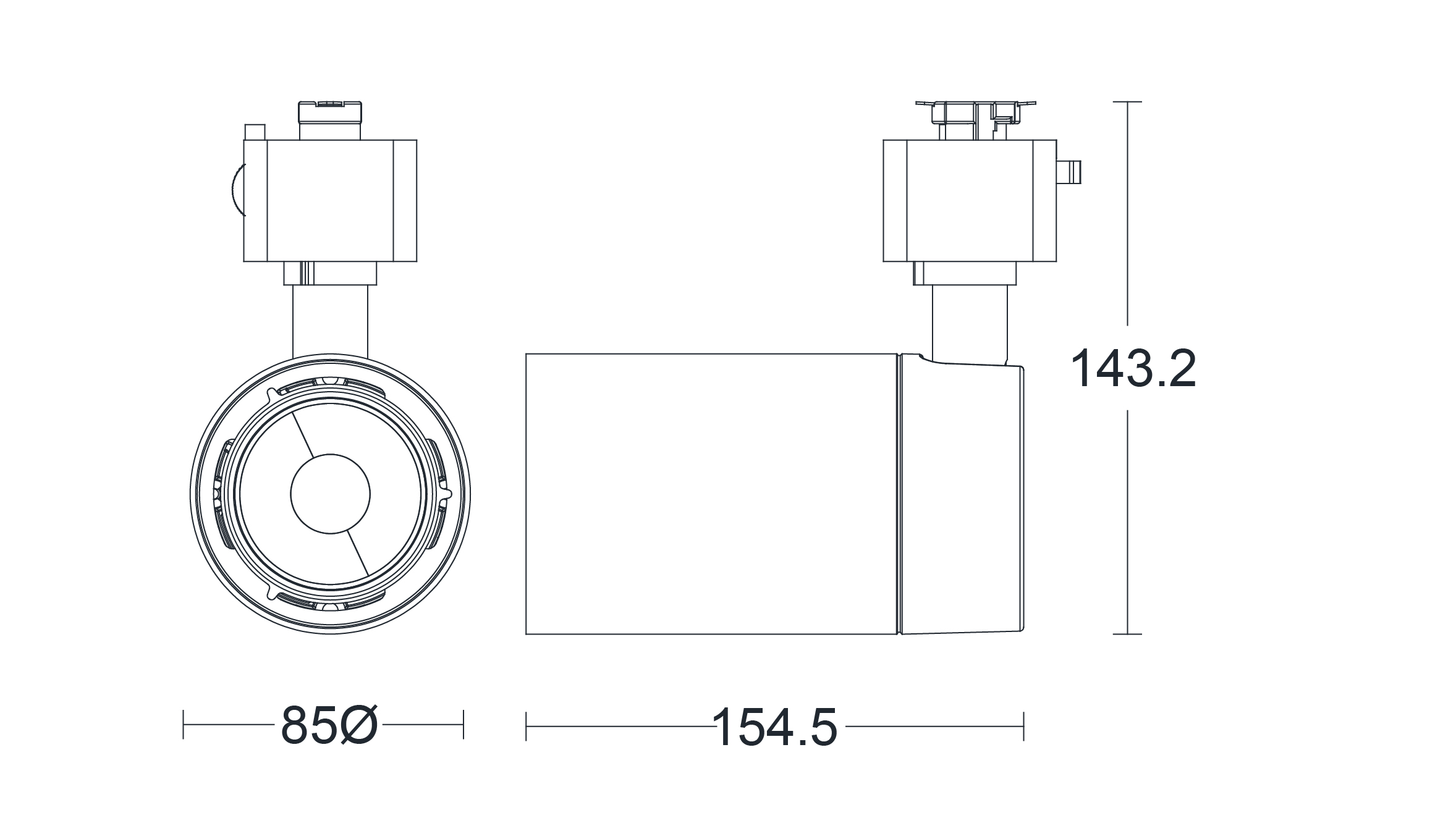 JCC JC014243 Starspot LED 21 5W IP20 3000K 35 Degree Non-Dimmable ...
