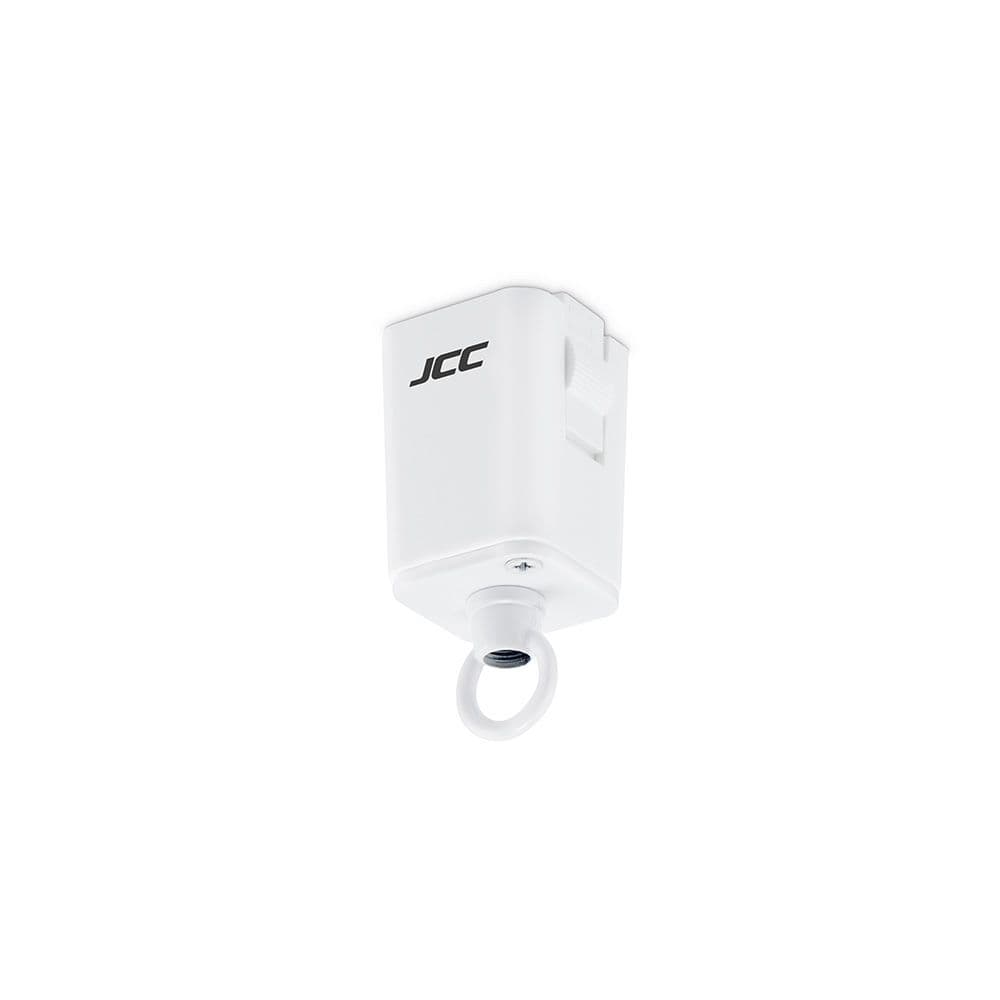 JCC JC14011WH IP20 Pendant Suspension Track Adaptor White