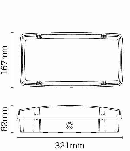 JCC JCEM110015BLK EscapeLUX EM Bulkhead 6 5/10W 1500/1 000 Std/Self ...